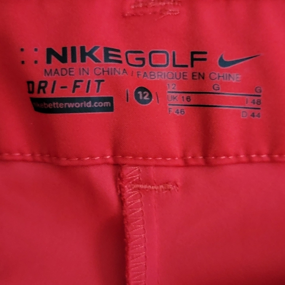 Nikegolf shorts Men Red dri-fit size 12 - Picture 4 of 5